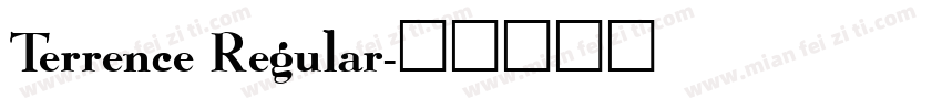 Terrence Regular字体转换
